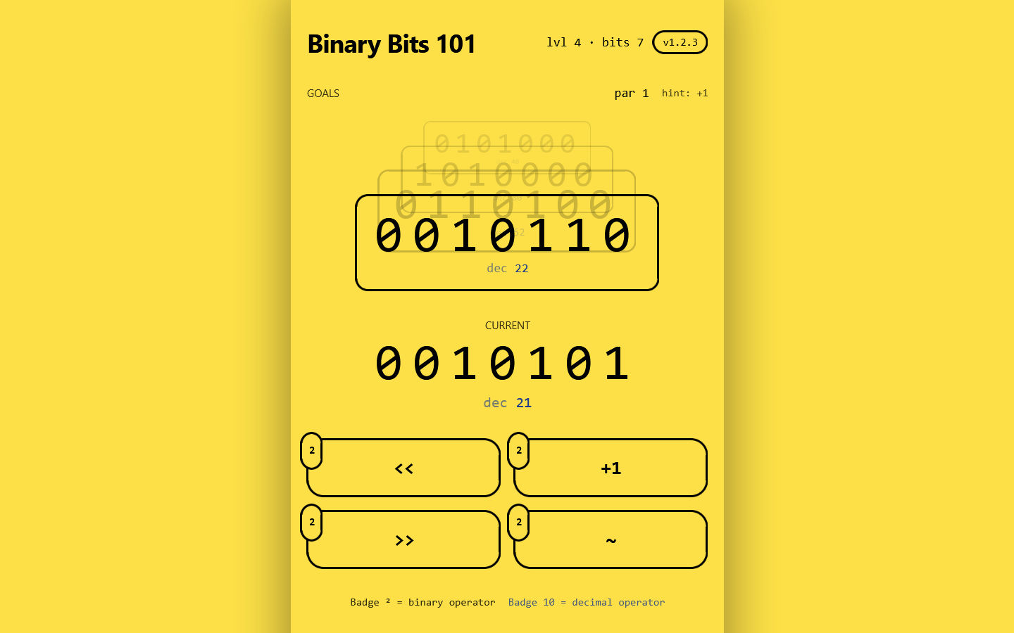 binary-bits-101 live project preview