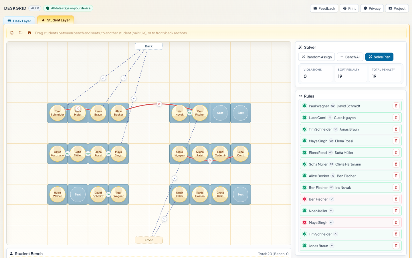 DeskGrid live project preview